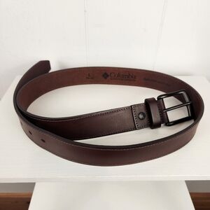 Columbia Genuine Leather Belt Mens Large 38-40 Brown Dress Casual Rugged